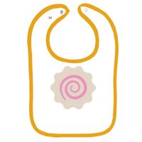 Infant Contrast Trim Terry Bib Thumbnail