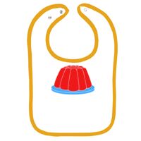 Infant Contrast Trim Terry Bib Thumbnail