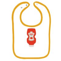 Infant Contrast Trim Terry Bib Thumbnail