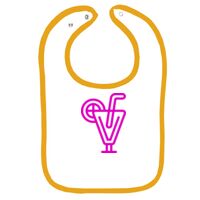 Infant Contrast Trim Terry Bib Thumbnail