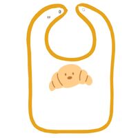 Infant Contrast Trim Terry Bib Thumbnail