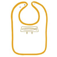 Infant Contrast Trim Terry Bib Thumbnail