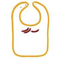 Infant Contrast Trim Terry Bib Thumbnail