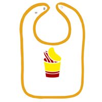 Infant Contrast Trim Terry Bib Thumbnail