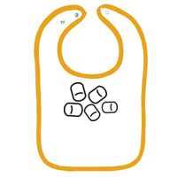 Infant Contrast Trim Terry Bib Thumbnail