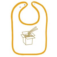 Infant Contrast Trim Terry Bib Thumbnail