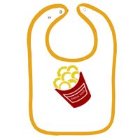 Infant Contrast Trim Terry Bib Thumbnail