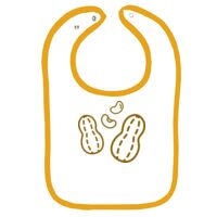 Infant Contrast Trim Terry Bib Thumbnail