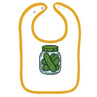 Infant Contrast Trim Terry Bib Thumbnail