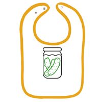 Infant Contrast Trim Terry Bib Thumbnail