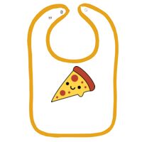 Infant Contrast Trim Terry Bib Thumbnail