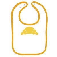 Infant Contrast Trim Terry Bib Thumbnail