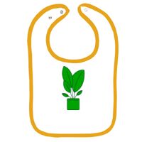 Infant Contrast Trim Terry Bib Thumbnail