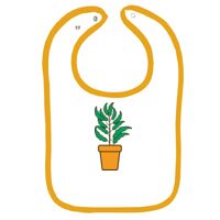 Infant Contrast Trim Terry Bib Thumbnail