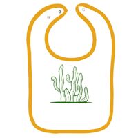 Infant Contrast Trim Terry Bib Thumbnail