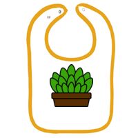 Infant Contrast Trim Terry Bib Thumbnail