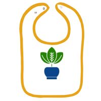Infant Contrast Trim Terry Bib Thumbnail