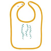 Infant Contrast Trim Terry Bib Thumbnail