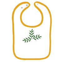 Infant Contrast Trim Terry Bib Thumbnail
