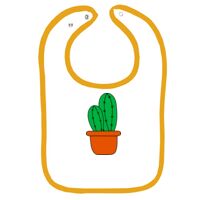 Infant Contrast Trim Terry Bib Thumbnail