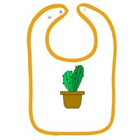 Infant Contrast Trim Terry Bib Thumbnail