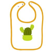 Infant Contrast Trim Terry Bib Thumbnail