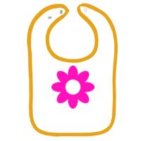 Infant Contrast Trim Terry Bib Thumbnail