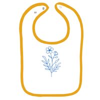 Infant Contrast Trim Terry Bib Thumbnail