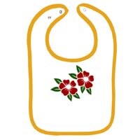 Infant Contrast Trim Terry Bib Thumbnail