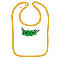 Infant Contrast Trim Terry Bib Thumbnail