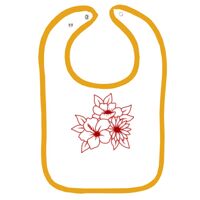 Infant Contrast Trim Terry Bib Thumbnail