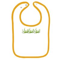 Infant Contrast Trim Terry Bib Thumbnail