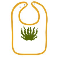 Infant Contrast Trim Terry Bib Thumbnail