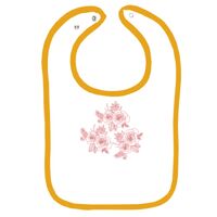 Infant Contrast Trim Terry Bib Thumbnail