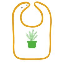 Infant Contrast Trim Terry Bib Thumbnail