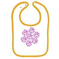 Infant Contrast Trim Terry Bib Thumbnail