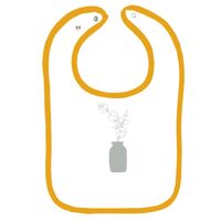 Infant Contrast Trim Terry Bib Thumbnail