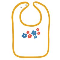 Infant Contrast Trim Terry Bib Thumbnail