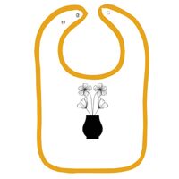 Infant Contrast Trim Terry Bib Thumbnail