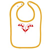 Infant Contrast Trim Terry Bib Thumbnail