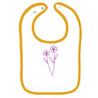 Infant Contrast Trim Terry Bib Thumbnail