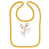 Infant Contrast Trim Terry Bib Thumbnail