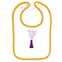 Infant Contrast Trim Terry Bib Thumbnail