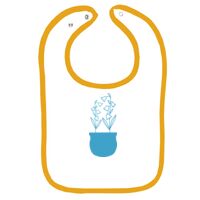 Infant Contrast Trim Terry Bib Thumbnail