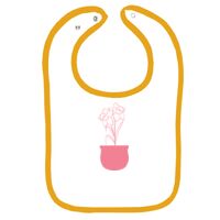 Infant Contrast Trim Terry Bib Thumbnail
