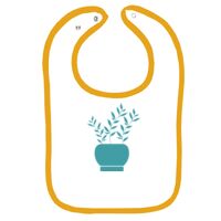 Infant Contrast Trim Terry Bib Thumbnail