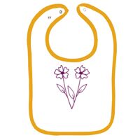 Infant Contrast Trim Terry Bib Thumbnail