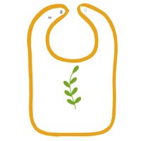 Infant Contrast Trim Terry Bib Thumbnail