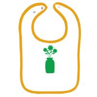 Infant Contrast Trim Terry Bib Thumbnail