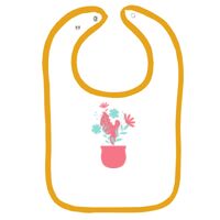 Infant Contrast Trim Terry Bib Thumbnail